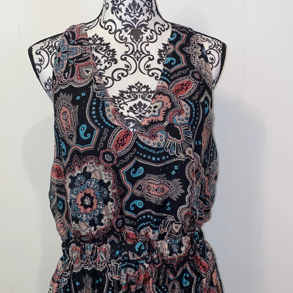 Ramy Brook Printed Savanna Paisley Print Silk Blend Maxi Dress Size Small - Picture 5 of 14